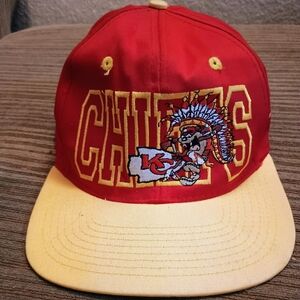 Kansas City Chiefs Red and Yellow Vintage Taz Snapback Hat